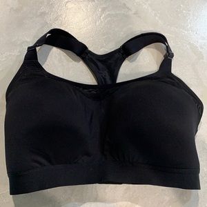 Brooks Dare Racerback Run Bra Sports Bra 36F Black